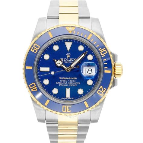 pre-owned rolex submariner date mens watch 116613lb|Rolex 116613lb for sale.